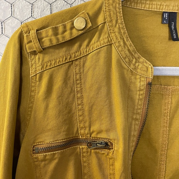 Yellow Utility Jacket - Picture 3 of 8